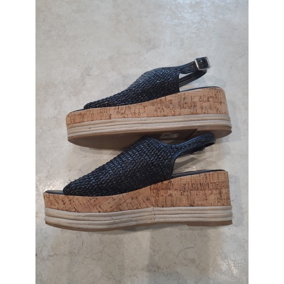 Steve Madden Carlton Espadrille Platform black women SZ 9M contemporary casual - Picture 5 of 10